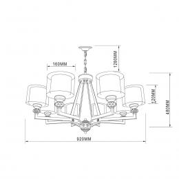 Подвесная люстра Vele Luce Lotus VL1053L08  - 2 купить